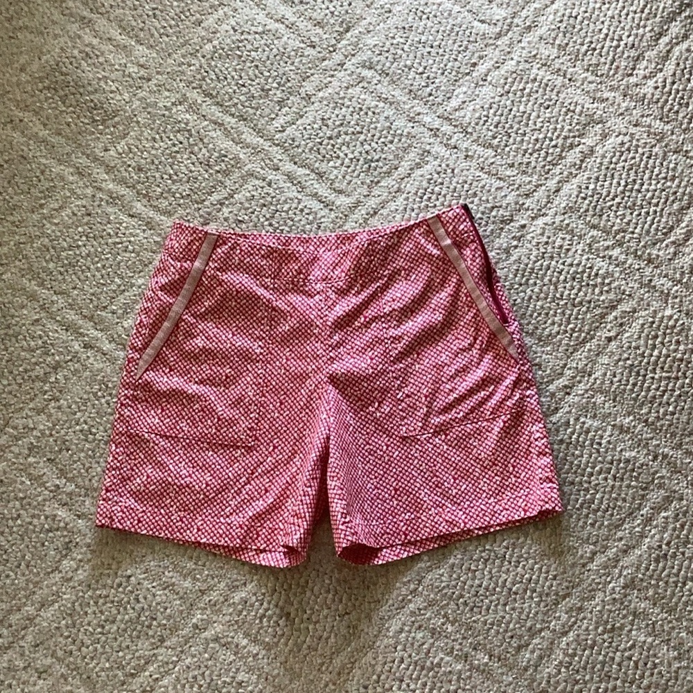 CABI Picnic Shorts Preppy resort Y2K polka dot Coastal nautical summer retro 4